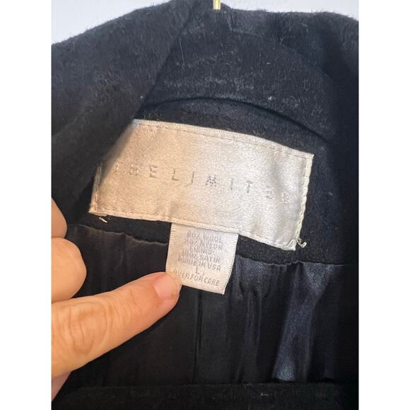 Vintage The Limited Wool Blend Jacket Black Womans Size L - Picture 3 of 8
